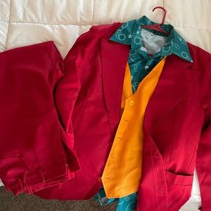 Joker costume suit. Halloween.